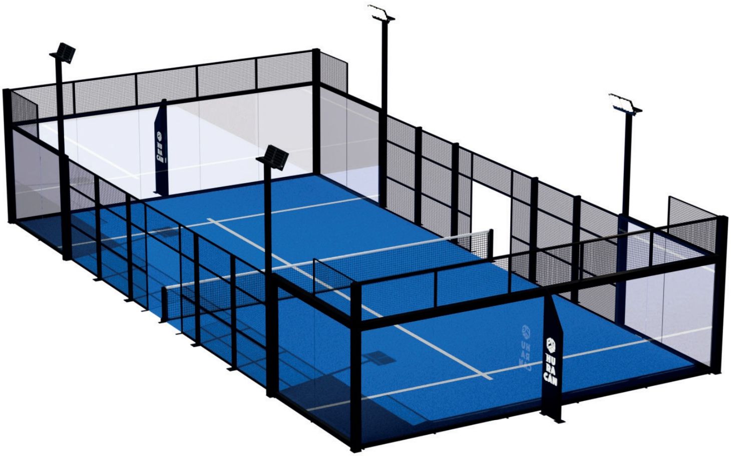 Padel Galis Huracán szerkezeti rajz
